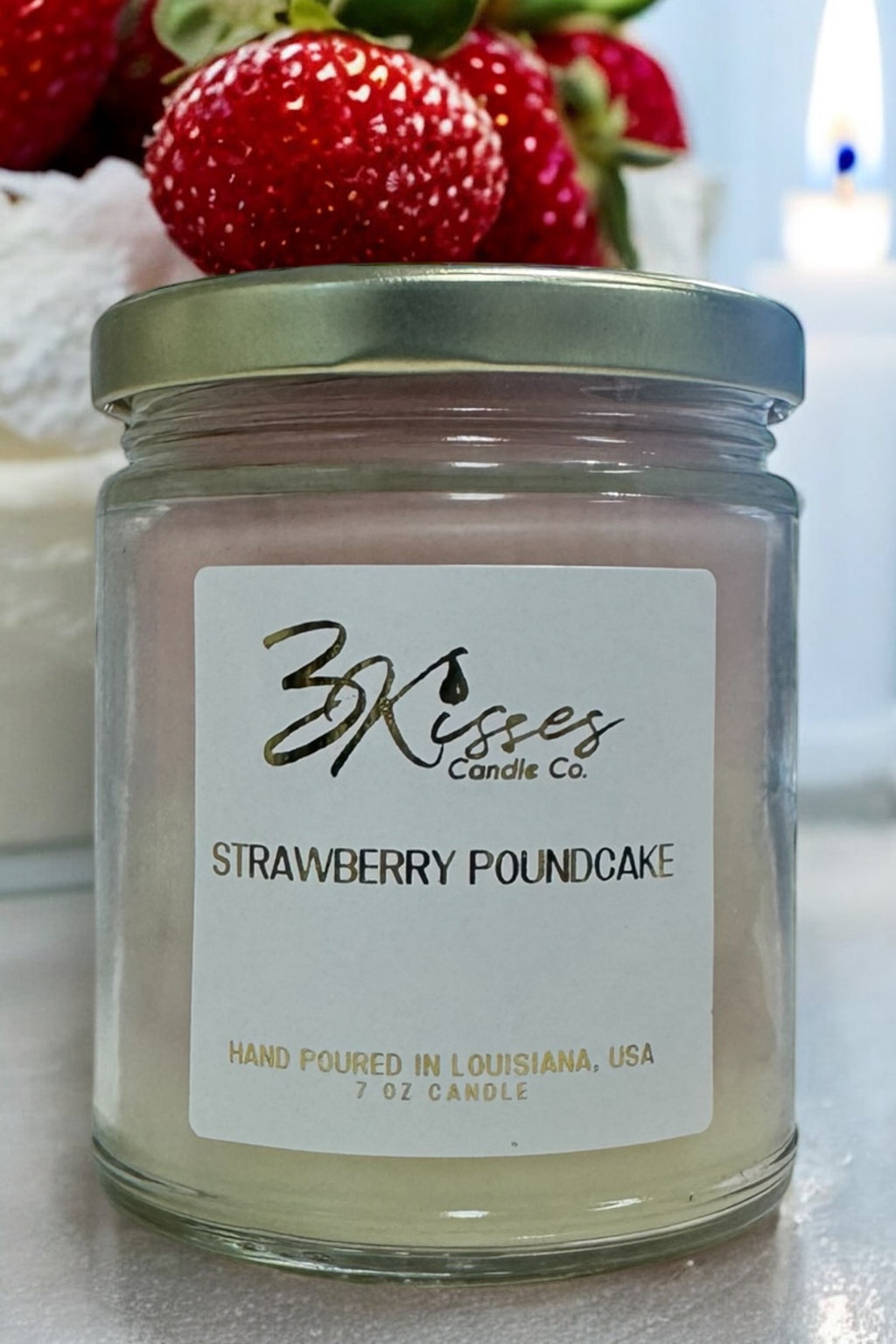 7oz candle - Strawberry Pound Cake