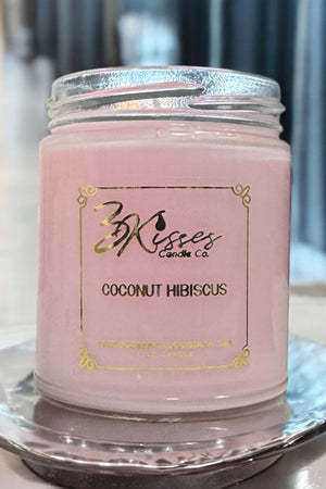 7oz candle - Coconut Hibiscus